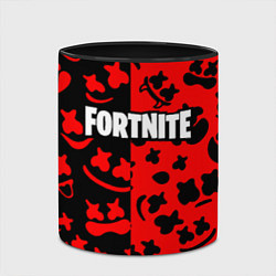 Кружка 3D Fortnite x Marshmello pattern, цвет: 3D-белый + черный — фото 2