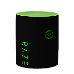 Кружка 3D Razer brend game, цвет: 3D-белый + светло-зеленый — фото 2