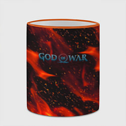 Кружка 3D God of war fire steel, цвет: 3D-оранжевый кант — фото 2