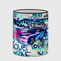 Кружка 3D NFS Most Wanted graffitti, цвет: 3D-черный кант — фото 2