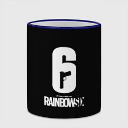 Кружка 3D Rainbow six ubisoft game, цвет: 3D-синий кант — фото 2