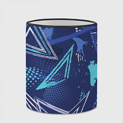 Кружка 3D Яркий абстрактный узор для спорта, цвет: 3D-черный кант — фото 2