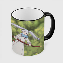 Кружка 3D Sousou no Frieren, цвет: 3D-черный кант