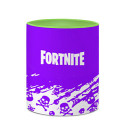 Кружка 3D Fortnite skull pattern, цвет: 3D-белый + светло-зеленый — фото 2