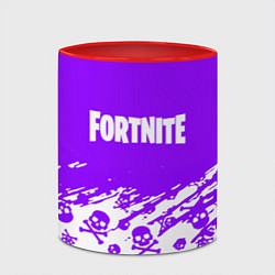 Кружка 3D Fortnite skull pattern, цвет: 3D-белый + красный — фото 2