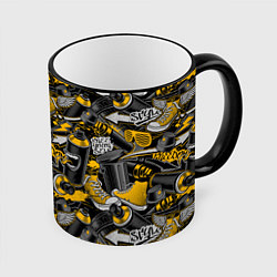 Кружка 3D Освободи себя, цвет: 3D-черный кант