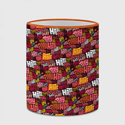 Кружка 3D Разыгрывай неприязнь, цвет: 3D-оранжевый кант — фото 2