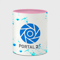 Кружка 3D Portal краски, цвет: 3D-белый + розовый — фото 2