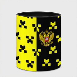 Кружка 3D Minecraft Russia, цвет: 3D-белый + черный — фото 2