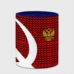 Кружка 3D РФ стиль СССР, цвет: 3D-белый + синий — фото 2