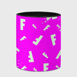 Кружка 3D Fortnite pattern pink, цвет: 3D-белый + черный — фото 2