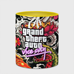 Кружка 3D GTA vice city yakudza, цвет: 3D-белый + желтый — фото 2