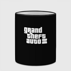 Кружка 3D GTA3 logo, цвет: 3D-черный кант — фото 2