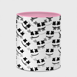 Кружка 3D Marshmello dj pattern, цвет: 3D-белый + розовый — фото 2