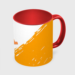 Кружка 3D Half life текстура, цвет: 3D-белый + красный