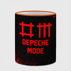 Кружка 3D Depeche Mode - red gradient, цвет: 3D-оранжевый кант — фото 2