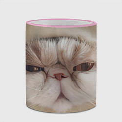 Кружка 3D Кот буханка, цвет: 3D-розовый кант — фото 2