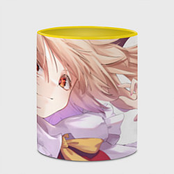 Кружка 3D Touhou Project Фландр Скарлет мило улыбается, цвет: 3D-белый + желтый — фото 2