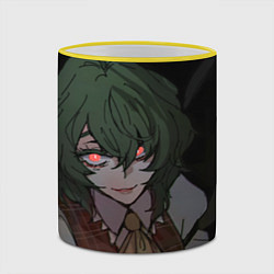 Кружка 3D Touhou Project Юка Кадзами, цвет: 3D-желтый кант — фото 2