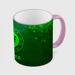 Кружка 3D Chelsea - green gradient, цвет: 3D-розовый кант