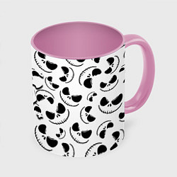 Кружка 3D Doom хеллоуин, цвет: 3D-белый + розовый