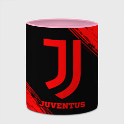 Кружка 3D Juventus - red gradient, цвет: 3D-белый + розовый — фото 2