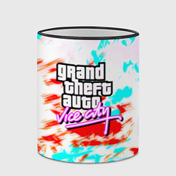 Кружка 3D GTA vice city clors, цвет: 3D-черный кант — фото 2