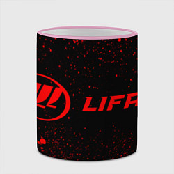 Кружка 3D Lifan - red gradient по-горизонтали, цвет: 3D-розовый кант — фото 2