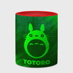 Кружка 3D Totoro - green gradient, цвет: 3D-белый + красный — фото 2