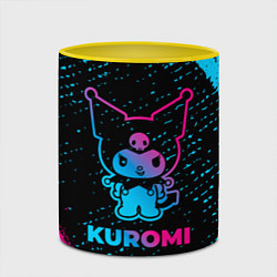 Кружка 3D Kuromi - neon gradient, цвет: 3D-белый + желтый — фото 2