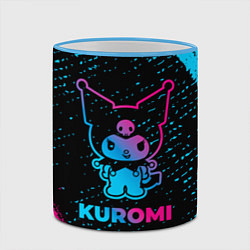 Кружка 3D Kuromi - neon gradient, цвет: 3D-небесно-голубой кант — фото 2