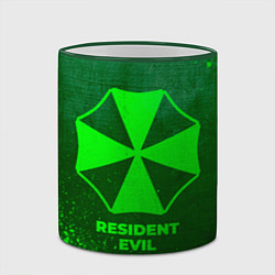 Кружка 3D Resident Evil - green gradient, цвет: 3D-зеленый кант — фото 2