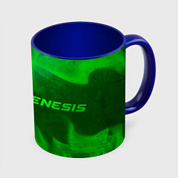 Кружка 3D Genesis - green gradient по-горизонтали, цвет: 3D-белый + синий