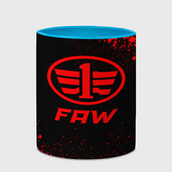 Кружка 3D FAW - red gradient, цвет: 3D-белый + небесно-голубой — фото 2