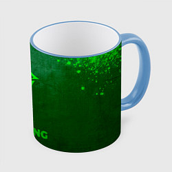 Кружка 3D Hellsing - green gradient, цвет: 3D-небесно-голубой кант