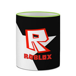 Кружка 3D Roblox star, цвет: 3D-светло-зеленый кант — фото 2