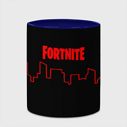 Кружка 3D Fortnite urban, цвет: 3D-белый + синий — фото 2