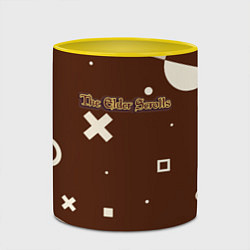 Кружка 3D The Elder Scrolls retro game, цвет: 3D-белый + желтый — фото 2