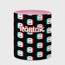 Кружка 3D Roblox pattern glitch, цвет: 3D-белый + розовый — фото 2