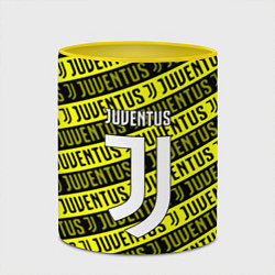Кружка 3D Juventus pattern fc, цвет: 3D-белый + желтый — фото 2