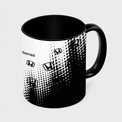 Кружка 3D BMW x honda pattern, цвет: 3D-белый + черный
