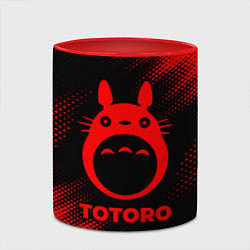 Кружка 3D Totoro - red gradient, цвет: 3D-белый + красный — фото 2