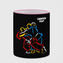 Кружка 3D Champion fight, цвет: 3D-розовый кант — фото 2