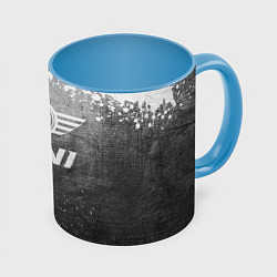 Кружка 3D Mini - grey gradient, цвет: 3D-белый + небесно-голубой
