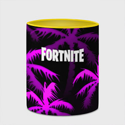 Кружка 3D Fortnite тропики, цвет: 3D-белый + желтый — фото 2