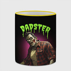 Кружка 3D Dadster - zombie - на хэллоуин, цвет: 3D-желтый кант — фото 2