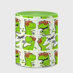 Кружка 3D Brothersaurus, цвет: 3D-белый + светло-зеленый — фото 2