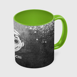 Кружка 3D Tomodachi Game - grey gradient, цвет: 3D-белый + светло-зеленый
