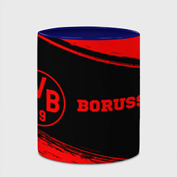 Кружка 3D Borussia - red gradient по-горизонтали, цвет: 3D-белый + синий — фото 2