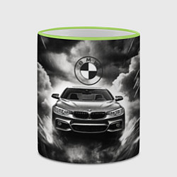 Кружка 3D BMW буря и ливень, цвет: 3D-светло-зеленый кант — фото 2